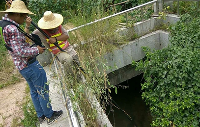 東莞市寮步鎮(zhèn)東方商業(yè)街1.7公里水渠檢測(cè)